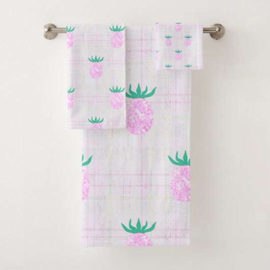 Farmhouse Pineapples Badhandtuch Set (Insitu)