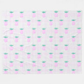 Farmhouse Pineapples Fleecedecke (Vorderseite (Horizontal))