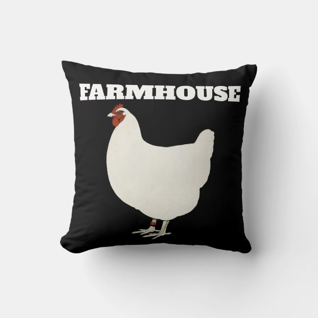 FARMHOUSE ROOSTER THROW PILLOWS KISSEN (Vorderseite)