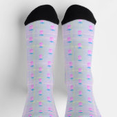 Farmhouse-Rosa-Ananas Socken (Oben)