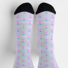 Farmhouse-Rosa-Ananas Socken
