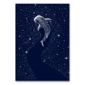 Farmhouse Shark Art Flower Shark Vintage Tischnummer (Rückseite)