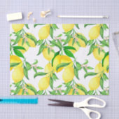Farmhouse Style Lemon auf einem Weinpapier Seidenpapier (Handwerk)
