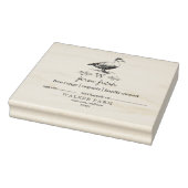 Farmhouse Style Monogram Duck Eierkarton Briefmark Gummistempel (Stempel)