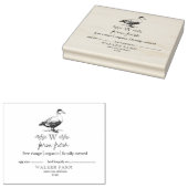 Farmhouse Style Monogram Duck Eierkarton Briefmark Gummistempel (Stempel)