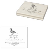Farmhouse Style Monogram Duck Eierkarton Briefmark Gummistempel (Stempel)