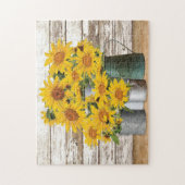 Farmhouse Sunflowers Jigsaw Puzzle (Vertikal)