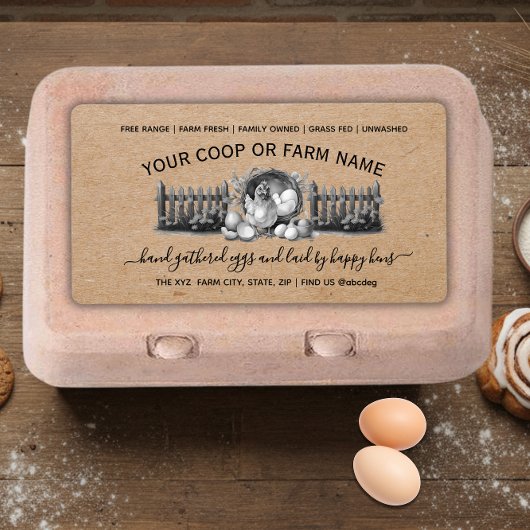 Farmhouse Vintage Egg Carton 