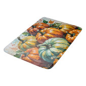 Farmhouse Vintage Pumpkins, Fall Pumpkin Harvest,  Badematte (Schrägansicht)