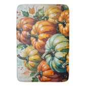 Farmhouse Vintage Pumpkins, Fall Pumpkin Harvest,  Badematte (Vorderseite Vertikal)