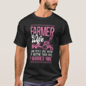 Farming Farmer Wife Tractor Farmer Wife Some Peopl T-Shirt (Vorderseite)