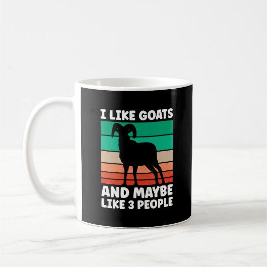 Farming Goat Lover, I Like Goats and Maybe 3 Peopl Kaffeetasse (Links)