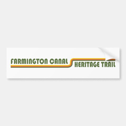 Farmington Canal Heritage Trail Autoaufkleber (Vorne)