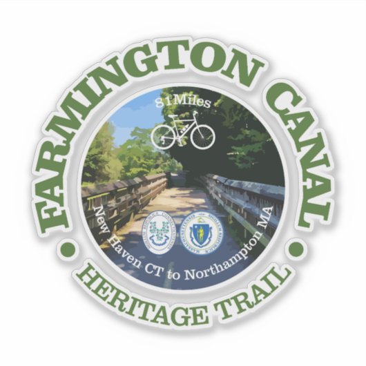 Farmington Canal Heritage Trail (c) Aufkleber (Vorderseite)