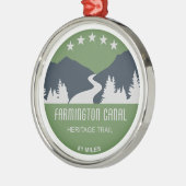 Farmington Canal Heritage Trail Ornament Aus Metall (Links)