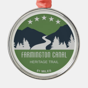 Farmington Canal Heritage Trail Ornament Aus Metall