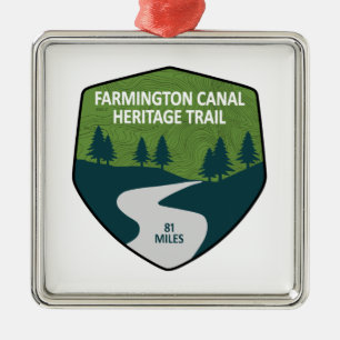 Farmington Canal Heritage Trail Ornament Aus Metall