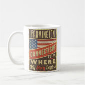 Farmington Connecticut Kaffeetasse (Links)
