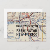 Farmington New Mexico Postkarte (Vorne/Hinten)