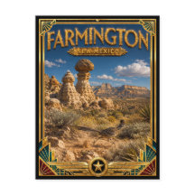 Farmington New Mexico Vintage Art Deco Golden Age