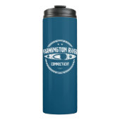 Farmington River Connecticut Kayaking Thermosbecher (Vorderseite)