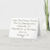 Farmington River Greeting Card Karte (Rückseite)
