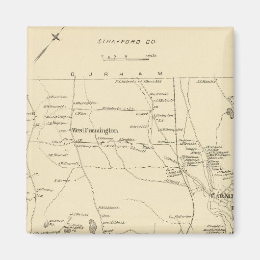 Farmington, Strafford Co. Magnet (Vorne)
