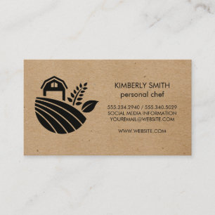 Farmland Icon Business Card Visitenkarte