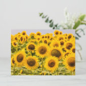 Farms | A Sunflower Field Dankeskarte (Stehend Vorderseite)