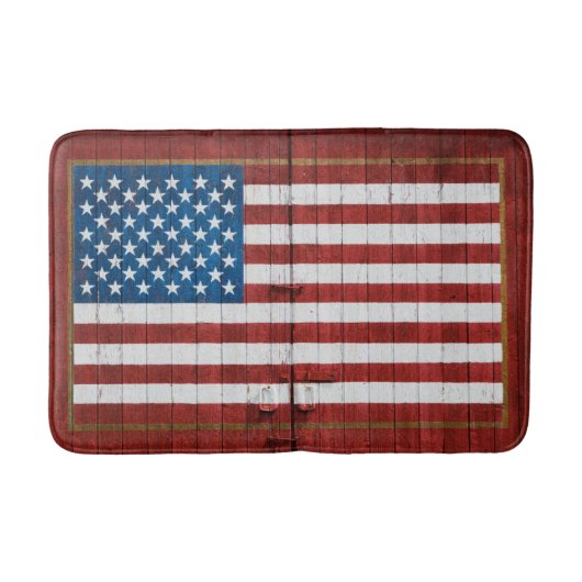 Farms American Flag | Barn Mural Badematte (Vorderseite)