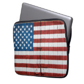 Farms | American Flag Barn Mural Laptopschutzhülle (Vorderseite Links)