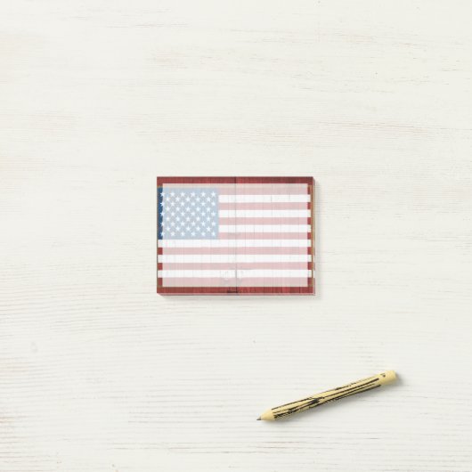 Farms American Flag | Barn Mural Post-it Klebezettel (Auf Schreibtisch)