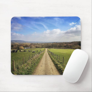 Farms   English Countryside Dirt Road Mousepad