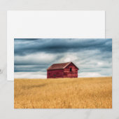 Farms | Old Red Barn Dankeskarte (Vorne/Hinten)