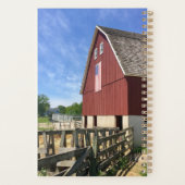 Farms Red Barn With American Flag Planer (Rückseite)