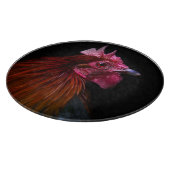 Farms | Rooster Head Shot Schneidebrett (Ecke)