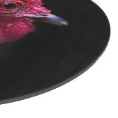 Farms | Rooster Head Shot Schneidebrett (Ecke)