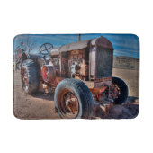 Farms Rusty Antique Tractor Badematte (Vorderseite)