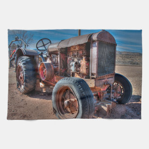 Farms Rusty Antique Tractor Geschirrtuch