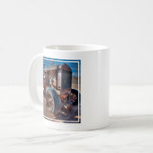Farms Rusty Antique Tractor Kaffeetasse (Vorderseite Links)