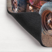 Farms Rusty Antique Tractor Mousepad (Ecke)