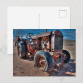 Farms Rusty Antique Tractor Postkarte (Vorne/Hinten)