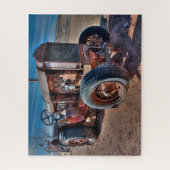 Farms Rusty Antique Tractor Puzzle (Vertikal)