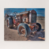 Farms Rusty Antique Tractor Puzzle (Horizontal)