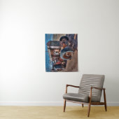 Farms Rusty Antique Tractor Wandteppich (Beispiel)