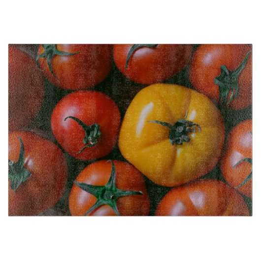 Farms | Shiny Red & Yellow Tomatoes Schneidebrett (Vorderseite)
