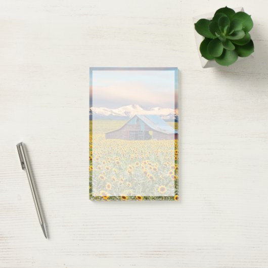 Farms Sunflower Field Post-it Klebezettel (Büro)