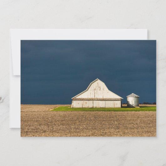 Farms | White Barn & Silo Dankeskarte (Vorderseite)