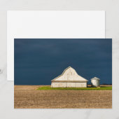 Farms | White Barn & Silo Dankeskarte (Vorne/Hinten)