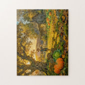 Farmstead Cottage at Harvest Time Puzzle (Vertikal)